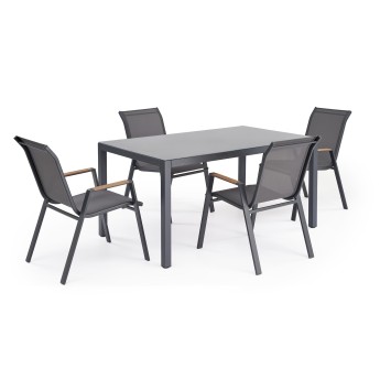 HOVER garden table, grey / anthracite