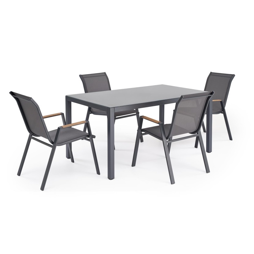 HOVER garden table, grey / anthracite