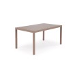 HOVER garden table, beige / cappuccino