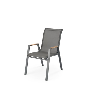 HOVER garden chair, grey / anthracite