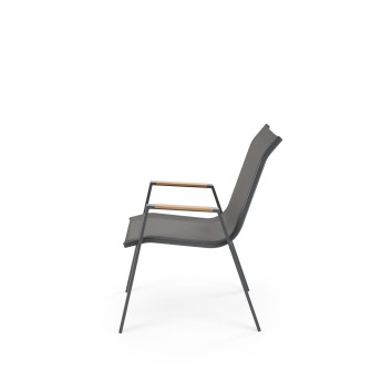 HOVER garden chair, grey / anthracite