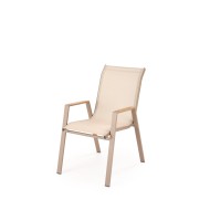 HOVER garden chair, beige / cappuccino