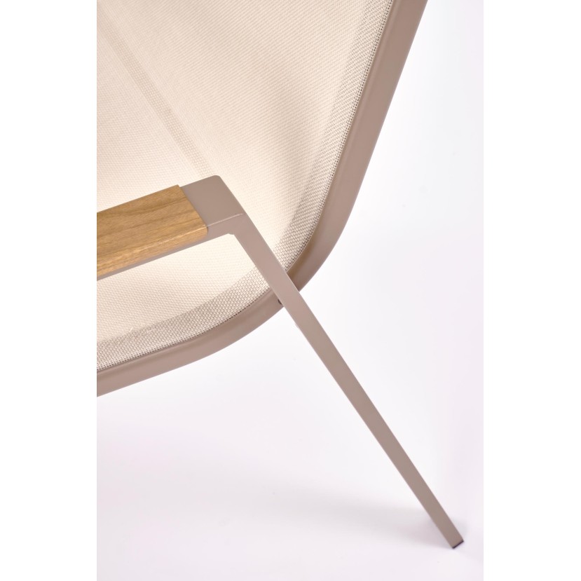 HOVER garden chair, beige / cappuccino