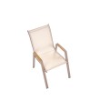 HOVER garden chair, beige / cappuccino