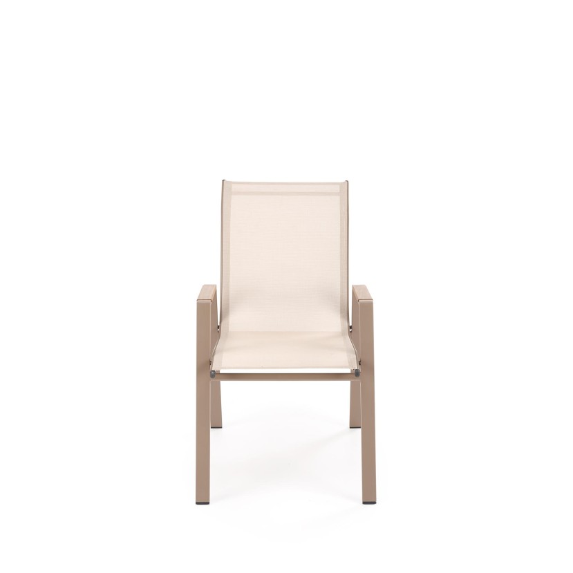 HOVER garden chair, beige / cappuccino