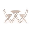 LIVORNO garden set (table+2 chairs), cappuccino LIVORNO garden set (table+2 chairs), cappuccino