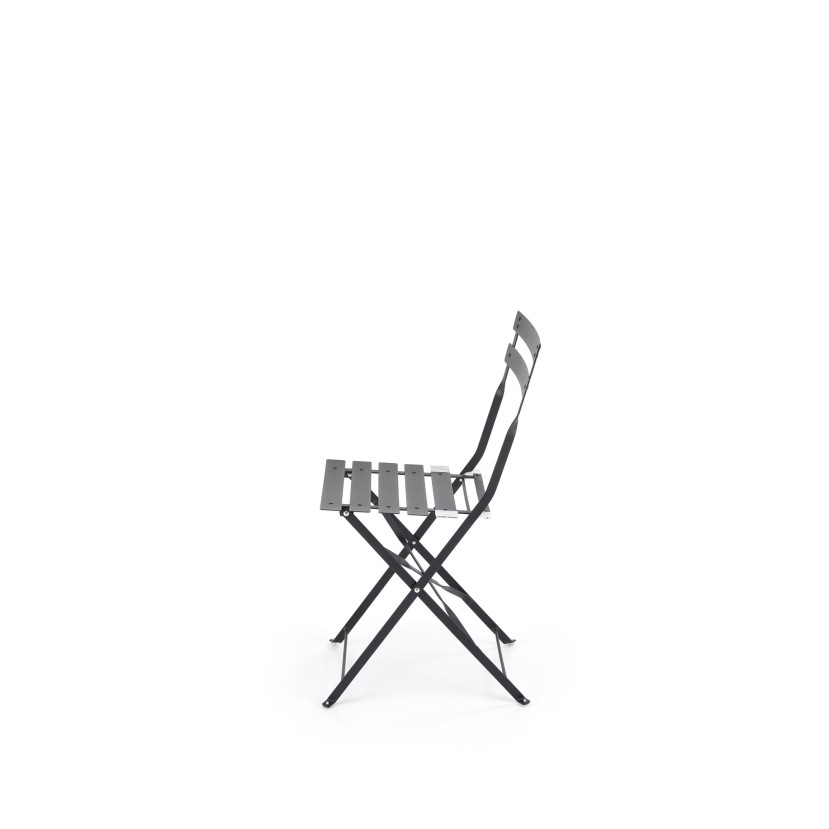 LIVORNO garden set (table+2 chairs), black LIVORNO garden set (table+2 chairs), black