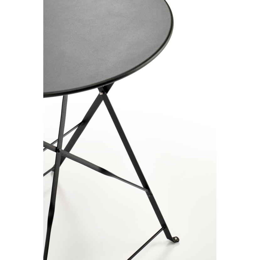 LIVORNO garden set (table+2 chairs), black LIVORNO garden set (table+2 chairs), black