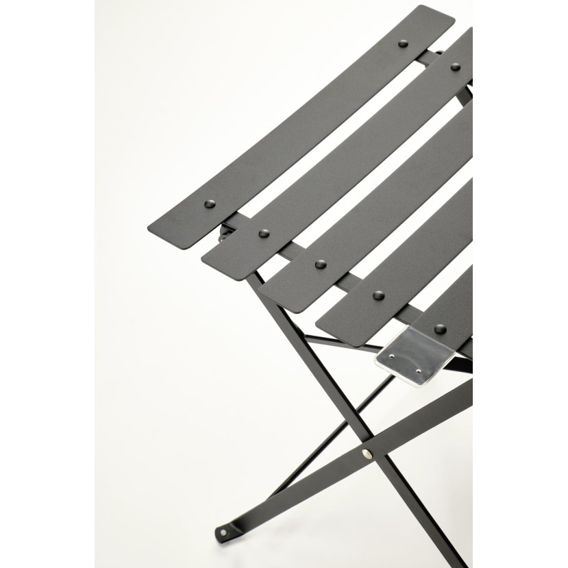 LIVORNO garden set (table+2 chairs), black LIVORNO garden set (table+2 chairs), black