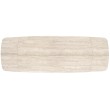 VITRUS extension table, light travertine / black VITRUS extension table, light travertine / black