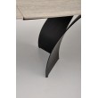 VITRUS extension table, light travertine / black VITRUS extension table, light travertine / black