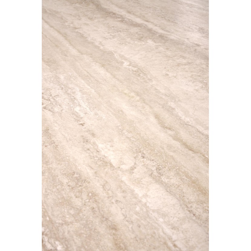JULIUS oval table, light travertine / black JULIUS oval table, light travertine / black