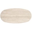 JULIUS oval table, light travertine / black JULIUS oval table, light travertine / black
