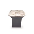 ALTER oval table, beige marble / black ALTER oval table, beige marble / black