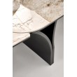 ALTER oval table, beige marble / black ALTER oval table, beige marble / black