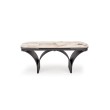 ALTER oval table, beige marble / black ALTER oval table, beige marble / black