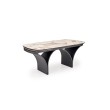 ALTER oval table, beige marble / black ALTER oval table, beige marble / black