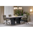 ALTER oval table, beige marble / black ALTER oval table, beige marble / black