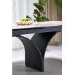 ALTER oval table, beige marble / black ALTER oval table, beige marble / black