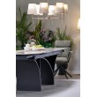 ALTER oval table, beige marble / black ALTER oval table, beige marble / black