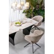 ALTER oval table, beige marble / black ALTER oval table, beige marble / black