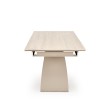 HILARIO extension table, light travertine/cashmere HILARIO extension table, light travertine/cashmere