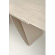 HILARIO extension table, light travertine/cashmere HILARIO extension table, light travertine/cashmere