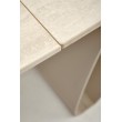 HILARIO extension table, light travertine/cashmere HILARIO extension table, light travertine/cashmere