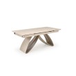HILARIO extension table, light travertine/cashmere HILARIO extension table, light travertine/cashmere