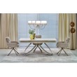 HILARIO extension table, light travertine/cashmere HILARIO extension table, light travertine/cashmere
