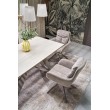 HILARIO extension table, light travertine/cashmere HILARIO extension table, light travertine/cashmere