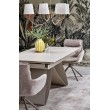 HILARIO extension table, light travertine/cashmere HILARIO extension table, light travertine/cashmere