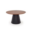 HEVELIUS table, top - walnut, leg - black