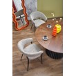 HEVELIUS table, top - walnut, leg - black