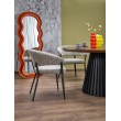 HEVELIUS table, top - walnut, leg - black