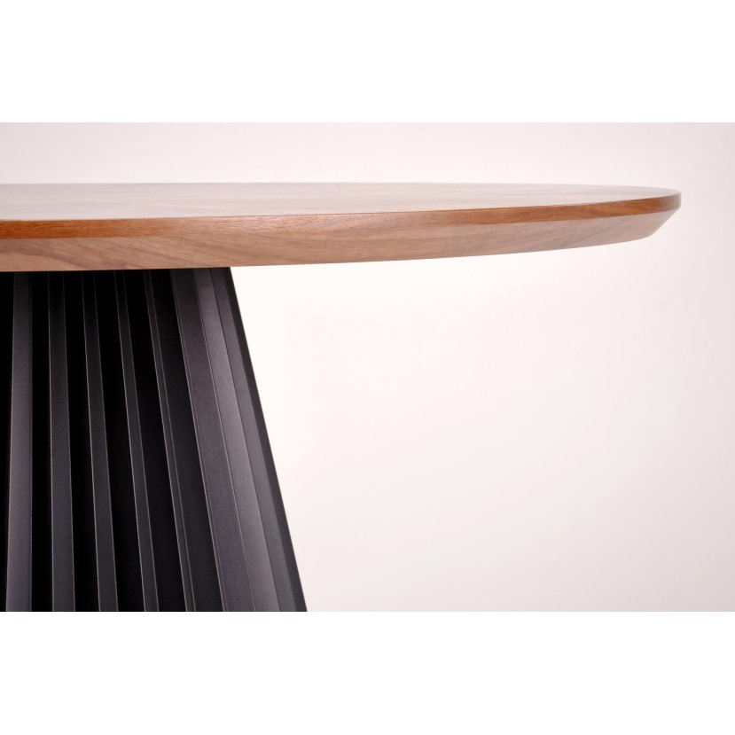 HEVELIUS table, top - walnut, leg - black