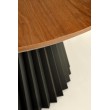 HEVELIUS table, top - walnut, leg - black