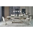 ARMANI extension table, trawertine / cashmere ARMANI extension table, trawertine / cashmere