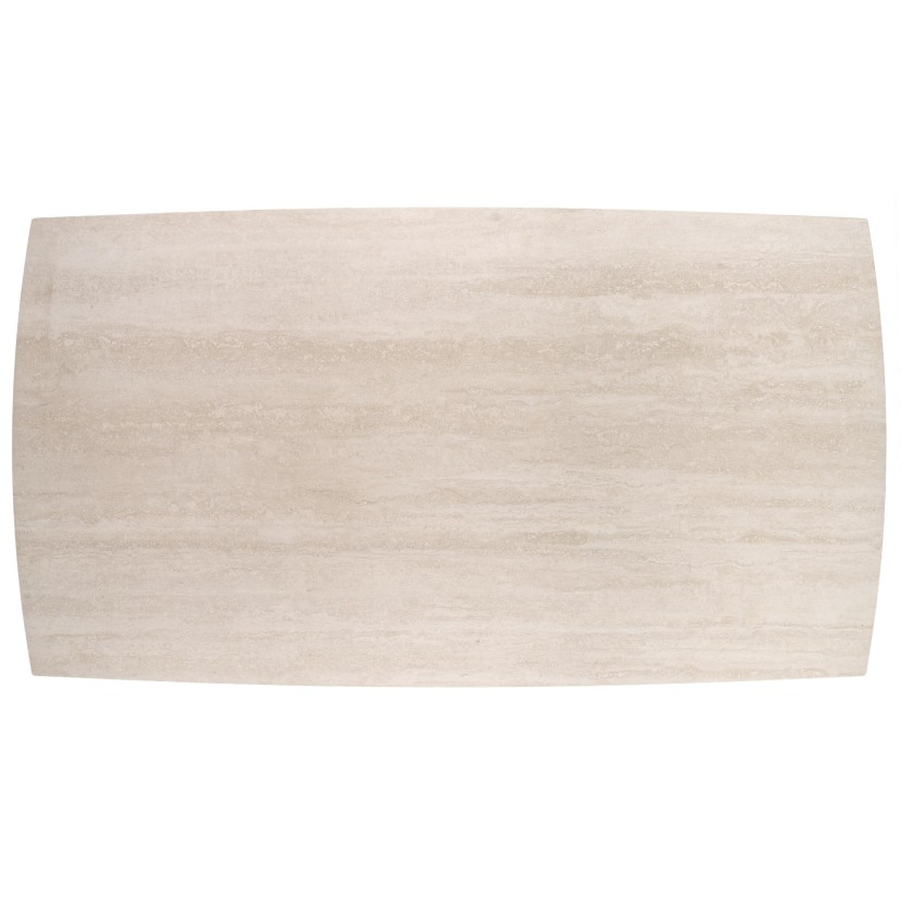 ARMANI extension table, trawertine / cashmere ARMANI extension table, trawertine / cashmere