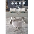ARMANI extension table, trawertine / cashmere ARMANI extension table, trawertine / cashmere