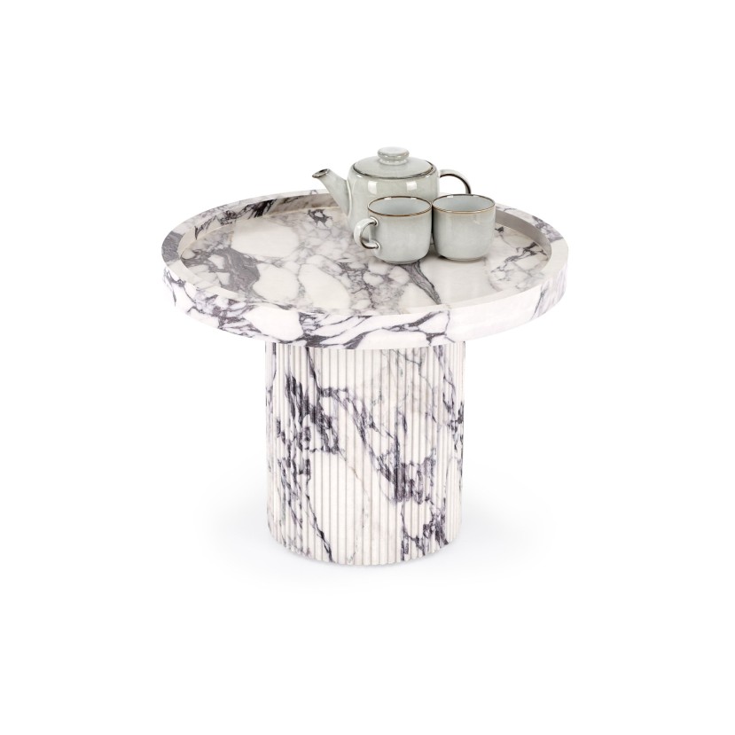 AMARETTO c.table, white marble
