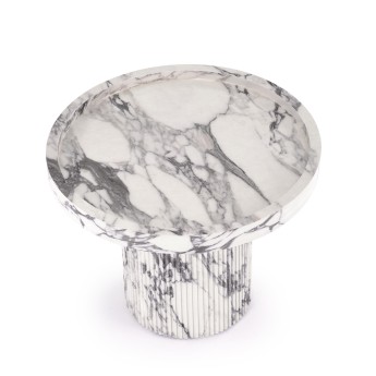 AMARETTO c.table, white marble AMARETTO c.table, white marble