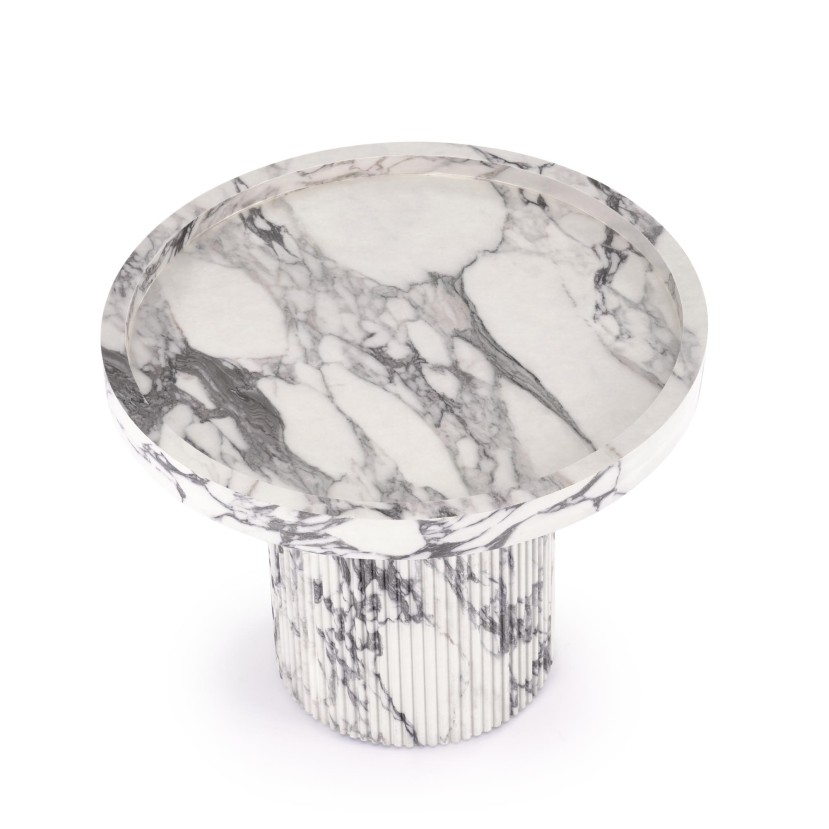 AMARETTO c.table, white marble