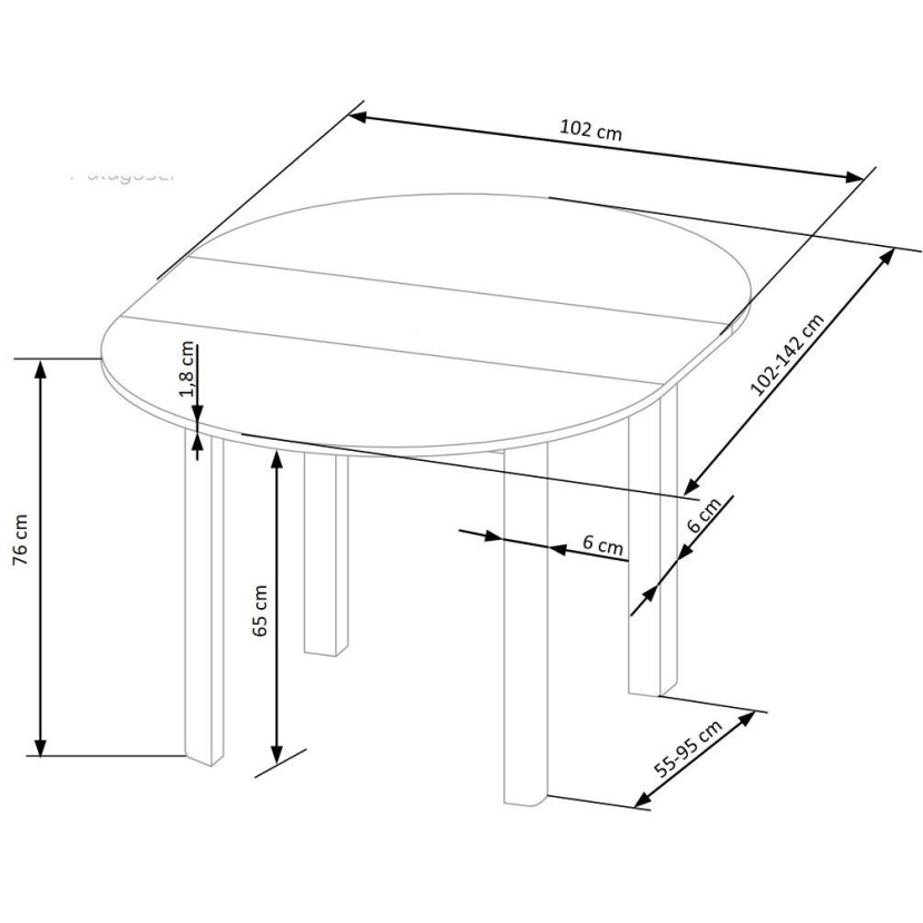 RINGO table, cashmere / cashmere RINGO table, cashmere / cashmere