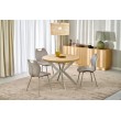 PERONI extension table, hikora oak / cashmere