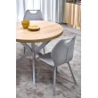 PERONI extension table, hikora oak / cashmere