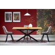 HOLTER extension table, top - gold oak, legs - black HOLTER extension table, top - gold oak, legs - black