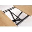 HOLTER extension table, top - gold oak, legs - black HOLTER extension table, top - gold oak, legs - black