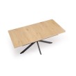 HOLTER extension table, top - gold oak, legs - black HOLTER extension table, top - gold oak, legs - black