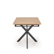 HOLTER extension table, top - gold oak, legs - black HOLTER extension table, top - gold oak, legs - black